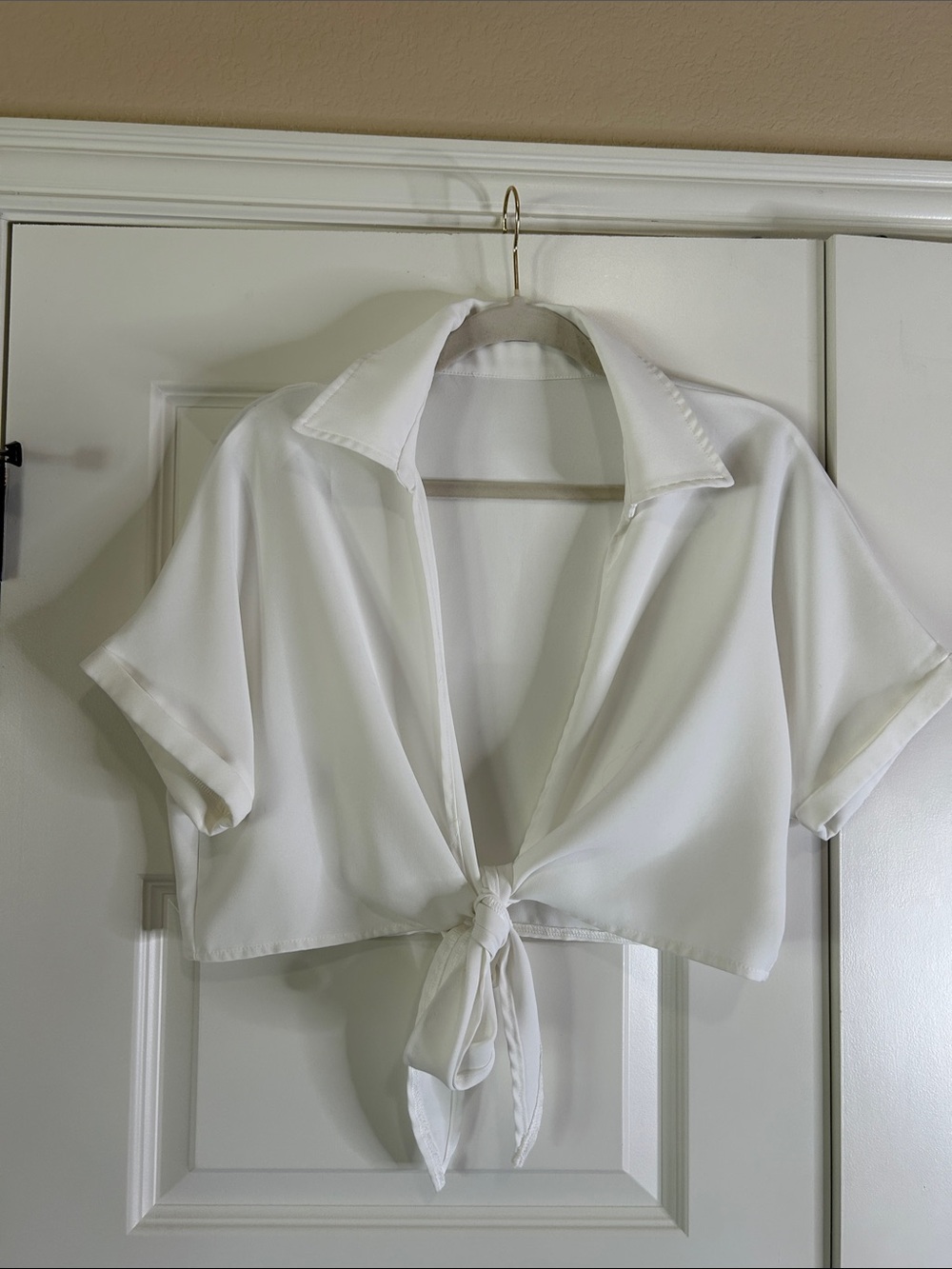Womens open front top